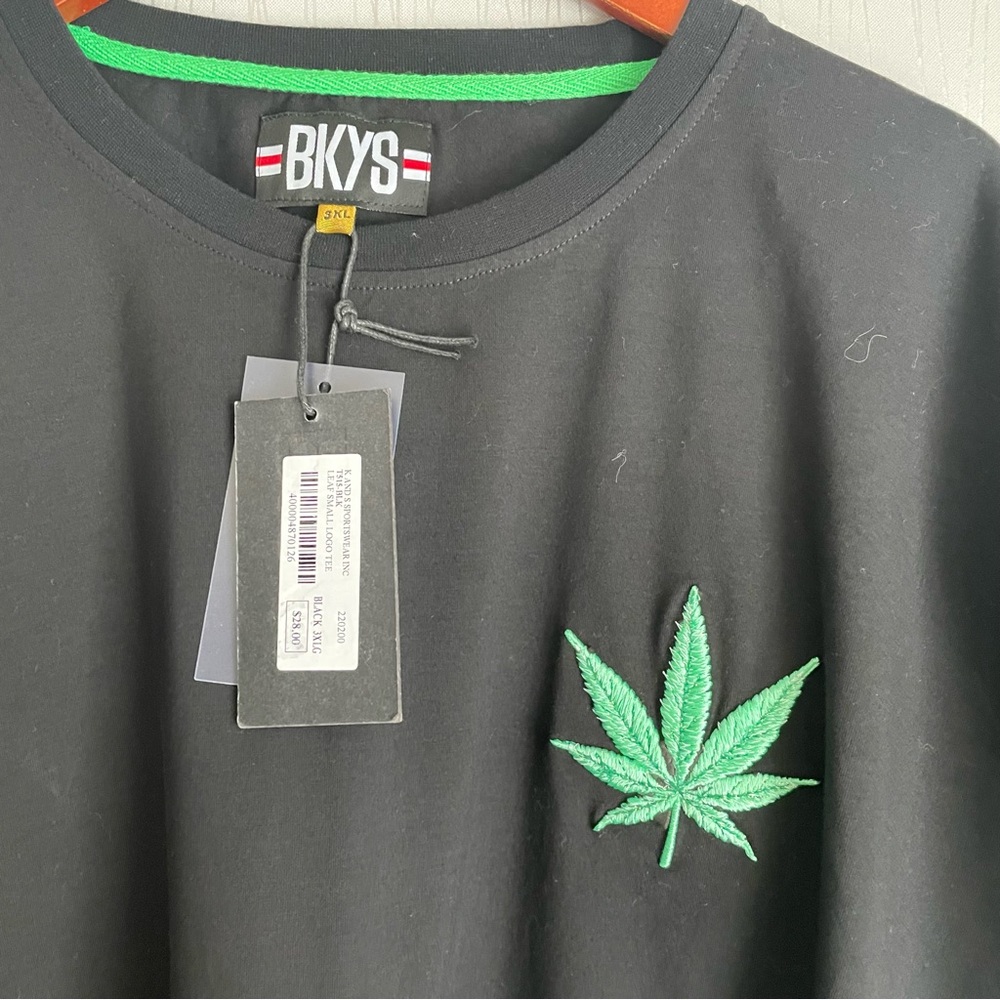 BKYS Original Leaf Tee Black Size XXL - Picture 3 of 6